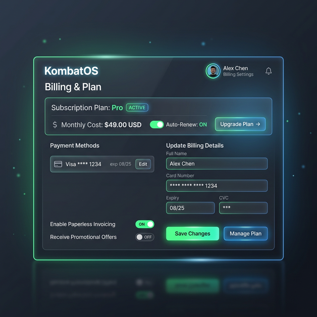 Automated Billing Settings